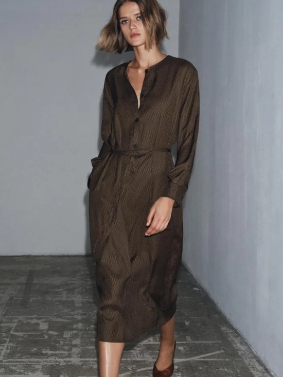 Zara Dresses & Skirts - Zara NWT ZW Collection polka dot dress with belt 9149/089